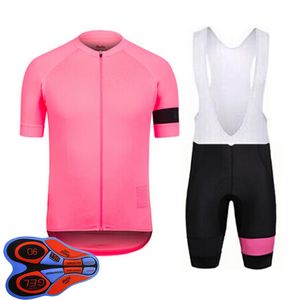 Rapha Team Zomer Ademend Heren Fietsen Korte Mouw Jersey Bib Shorts Set Road Racing Outfits Fiets Uniform Outdoor Sports Wear Ropa Ciclismo S21040601