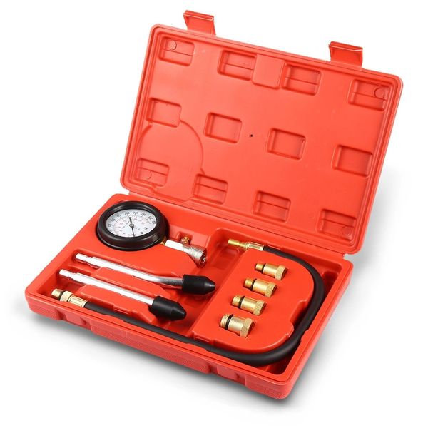 Kit de probador de manómetro de tipo rápido, Motor de gasolina automático, cilindro de motor de Gas, herramienta de prueba de calibre de compresión, herramienta de diagnóstico de coche