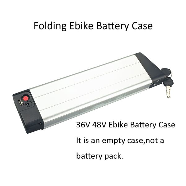 Rapier Ebike Caja de batería 24V 36V 48V Plegable Vacía Ebike Caja de batería 40pcs 18650 Cell Holder