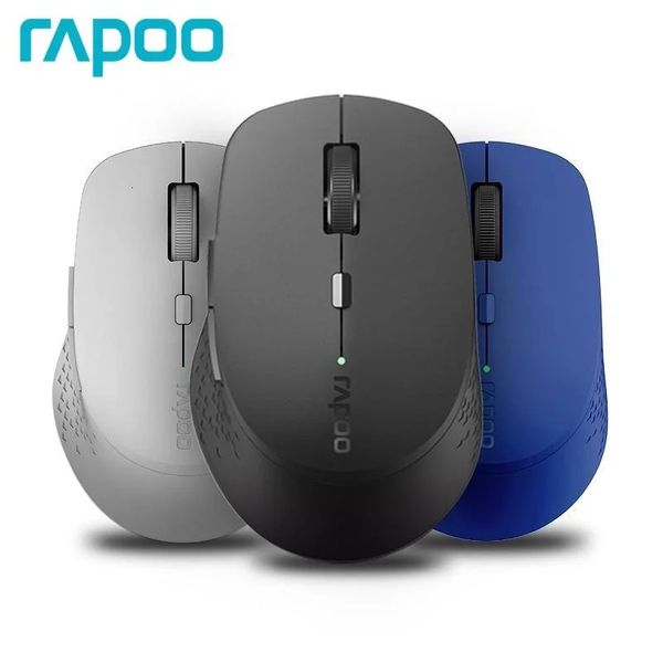 Rapoo M300G souris sans fil MultiMode silencieux 1600 DPI optique Bluetooth pour tablette ordinateur portable PC 24G souris 240309