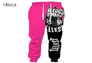 Rapper Biggie Smalls Broek 3D-print Rose Rood Mode Broek met trekkoord Hip Hop Streetwear Dames Heren Joggingbroek Casual kleding Y2823260