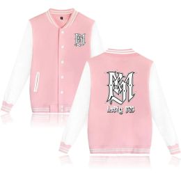 Uniforme de Baseball du rappeur Lefty Sm, veste polaire pour femmes et hommes, Streetwear Hip Hop, sweat-shirt à capuche rose à manches longues