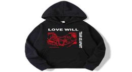 El rapero Lil Peep Love nos destrozará a Hip Hop Hop Streetswear Soodies Men Autumn Winter Winter Fleece Sweatshirts G12296573368
