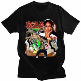 Rappeur SZA CTRL X SOS Album Imprimer T-Shirt Grande Taille Rétro Punk Universel Surdimensionné Hip Hop Harajuku Cott Streetwear j6ry #