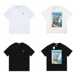 Rapper Tees Designer Man Summer T-shirt Puur katoen Outzee paar Casual vakantie T-shirt Luxe gedrukt shirt 248H