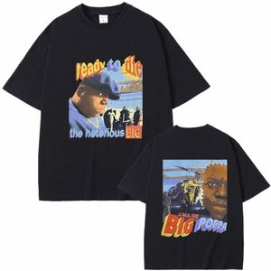 Rapper De Notorious Big Call Me Big Poppa T-shirt Biggie Smalls Klaar Om Te Sterven Grafische T-shirts Mannen Hip hop Oversized T-shirt Tops 52BC #