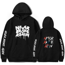 Rapper Youngboy heeft nooit meer gebroken nieuwe D gedrukte sweatshirt met capuchones Men Men Kleding Casual hoodie XXS XL Jacketstop Qing