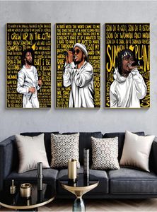 Rappers J Cole Anderson Paak Music Singer Art Prints Toile peinture Fashion Hip Hop Star Affiche Chambre Living Mur Home Decor3667750