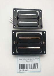 Rare 1 ensemble de micros de guitare électrique noirs Double piste Humbucker micros de guitare 4C fabriqués en corée 9673522