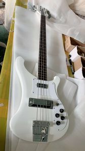 Rare 4 String 4001 V63 1998 Snowglo Trans White Bass Stereo Ric 4003 China Electric Guitar Bass