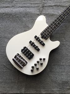 Raro bajo eléctrico de 8 cuerdas Cuerpo de arce 24 trastes Chrome Hardware China Made Bass