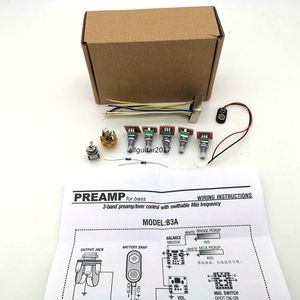 RARE B3A modèle 3 bandes préampli contrôle de tonalité avec Swithabte moyenne fréquence basse électrique préampli actif câblage pièces de guitare basse