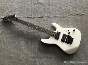 Guitare électrique blanche personnalisée rare, micro actif Emg