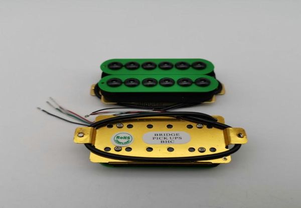 Pastillas de guitarra Humbucker verdes raras, cuello y puente, cubierta verde, pastillas de guitarra eléctrica 4C en stock5686719