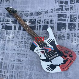 Rare guitare ￩lectrique peinte ￠ la main ￠ la main DMM1 Daronmalakian Signature Iceman Satin Brown Corps, rev￪tement sp￩cial, vente ￠ dur￩e limit￩e