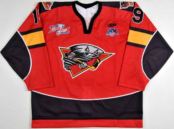 Rare Hockey Jason Deitsch Cincinnati Cyclones Jersey 2008 Kelly Cup Finals ECHL 20 ans Anniversaire Personnalisé Hommes Jeunes Femmes Tout Nom Numéro S-5XL