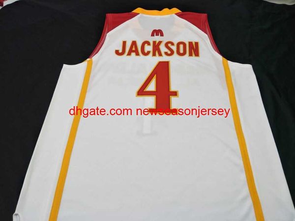 Rare MCDONALD S ALL AMERICAN # 4 Jackson College Basketball Jersey personnalisé n'importe quel maillot de numéro de nom