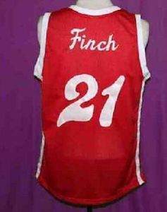 Rare Hommes Jeunes Femmes Vintage LARRY FINCH RED Sounds RETRO 1972-74 Accueil # Basketball Jersey Taille S-5XL ou personnalisé n'importe quel nom ou numéro de maillot