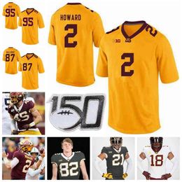 Rare Minnesota Golden Gophers Collegeg Football Jerseys Chris Williamson Jersey Carter Coughlin Zack Annexstad Cam Wiley Custom Stitched