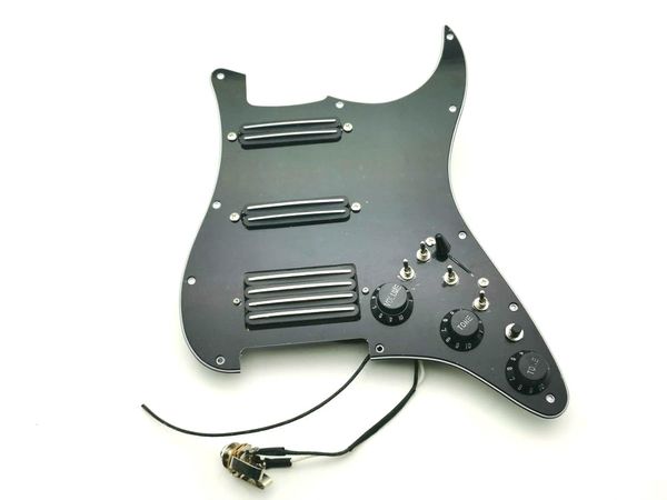 Rare multifonction noir Double condensateur SSH Humbucker micros guitare Pickguard câblage adapté à la guitare ST 20 combinaisons de styles