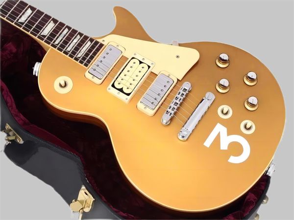 Rare Pete Townshend # 3 Deluxe Goldtop Gold Top Guitar Guitar 3 Mini Humbuckers Pickups, Grover Tuners, Chrome Hardware 2589