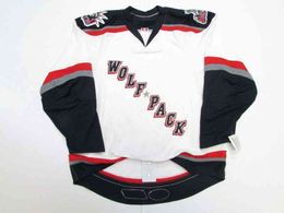 Raro STITCHED CUSTOM WOLF PACK AHL Hockey Jersey Agregar cualquier número de nombre Hombres Jóvenes Mujeres XS-5XL