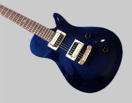 blauwe prs elektrische gitaar Eén met een snaarbrug Vogels ingelegde toets PRS ARTIST SERIES