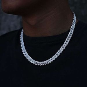 Zeldzaamheid Fabriek Prijs Gra Iced Out Hip Hop Sieraden Dikke Zware Vvs Moissanite Armband 8mm Cubaanse Link Chain met diamant
