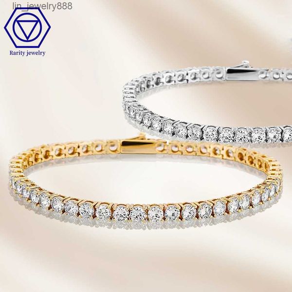 Rarity Hot Sale Hiphop Jewelry Fashion Iced Out Copper Alloy Zircon Diamond Tennis Bracelet CZ Chaîne pour hommes femmes