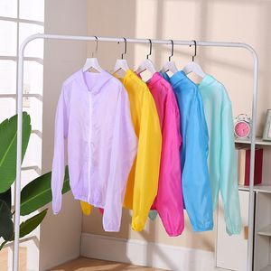 Camisas de protección contra sarpullidos, ropa de protección solar UV, chaqueta transparente de manga larga, ropa de playa de verano antiultravioleta, cubiertas de protección solar