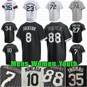 Custom Andrew Benintendi 88 Luis Robert Jr. Baseball Jersey Eloy Jimenez Yoan Moncada Bo Jackson Paul Dejong Andrew Benintendi Frank Thomas Carlton Fisk Kopech