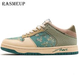 Rasmeup van Gogh Amond Blossoms Inspired Sneakers décontractés Vintage Designer Footwes Artists Peinture Plus taille 240328