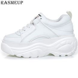 RasmeUp Vrouwen Hoge Platform Sneakers Wit Dames Chunky Trainers Merk Mode Vrouw Dad Schoenen Casual Dames Schoenen LJ201201