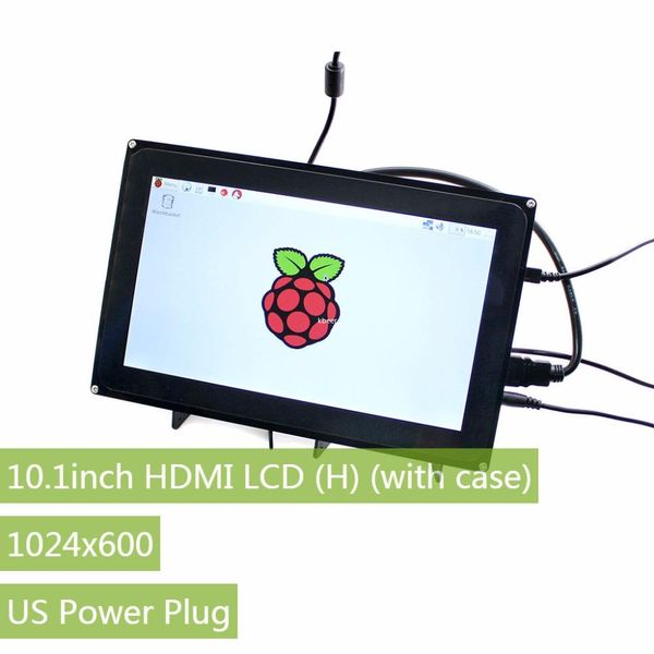 Freeshipping Raspberry Pi 10,1 pouces 1024x600 Écran tactile capacitif LCD (H) Prise en charge de plusieurs mini-PC Multi systèmes Multi interfaces vidéo