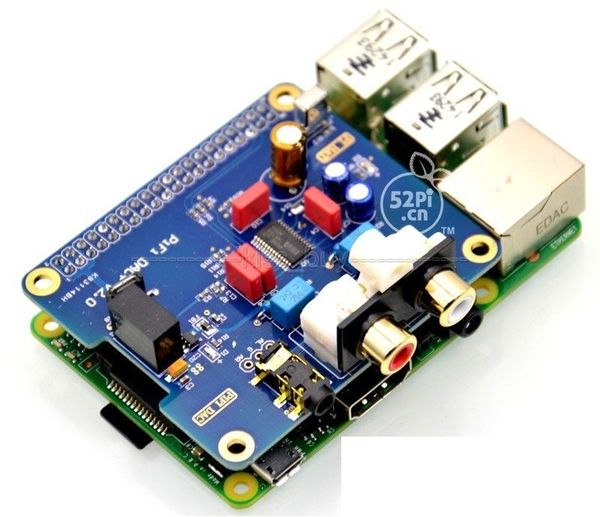 Livraison gratuite Raspberry pi 2 HIFI DAC I2S Interface spéciale HIFI DAC Module de carte son audio compatible raspberry pi B + pi2