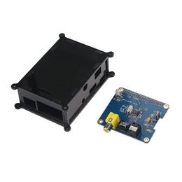 Envío gratuito Raspberry pi 3 Tarjeta de sonido digital HIFI DiGi Placa de expansión I2S Módulo SPDIF Caja de acrílico para Raspberry Pi 2 Otuns