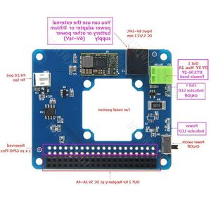 Freeshipping Raspberry Pi 3 Model B (Plus)/3B Programmeerbare slimme temperatuurregeling Fan Power Hat Board | ingang 6V~14V | DC 5V Max. 4A Jsqs