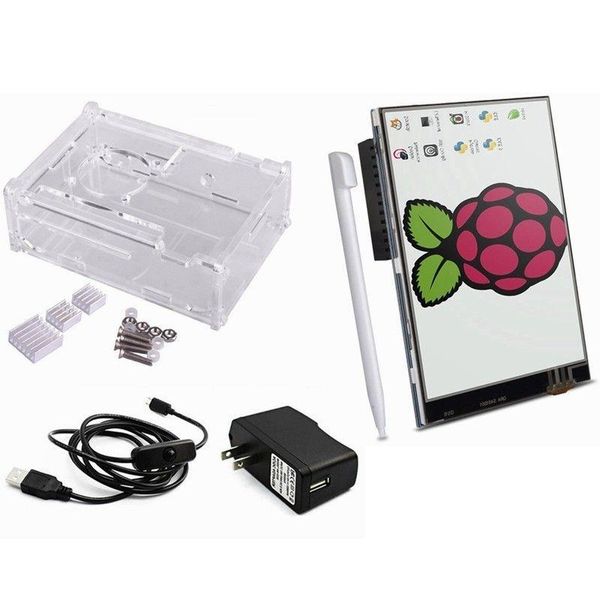 Freeshipping Raspberry Pi 3 Starter Kit 5 en 1 Écran tactile 35 