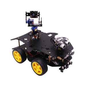 Raspberry Pi 4WD Robot inteligente AI Vision WIFI cámara HD pista evitar seguir la aplicación FPV Control remoto coche para Pi 4B 3B + Tutorial