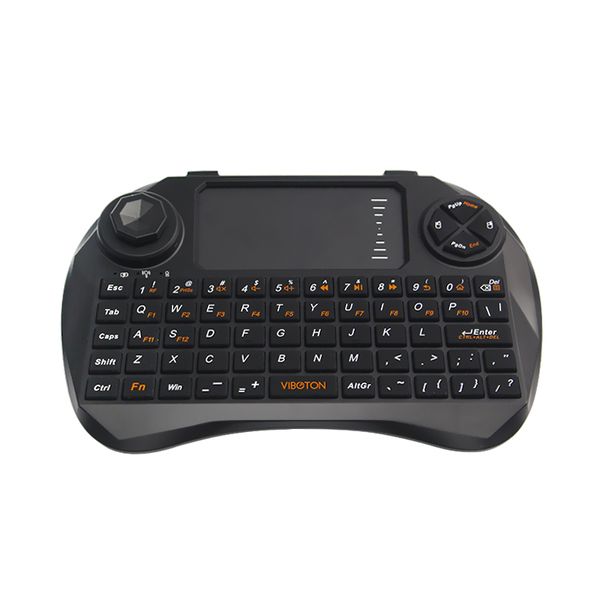 Freeshipping Raspberry Pi Mini Keyboard 2.4G Wireless Touchpad Mouse Gaming Keyboard para Orange Pi Android TV Box Laptop con batería