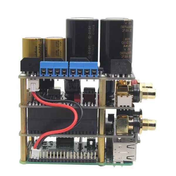 Kit Audio Hifi Raspberry Pi X20 ES9028Q2M carte DAC/carte X10-I2S/alimentation X10-PWR amplificateur X10-HaPAMP Ttqab