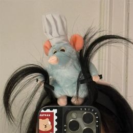 Ratatouille Hairband Cartoon Plush Doll-hoofdband Creative Cute Wide-rand Haarbanden Haarspeld Hoofdtooi Girl-cadeau