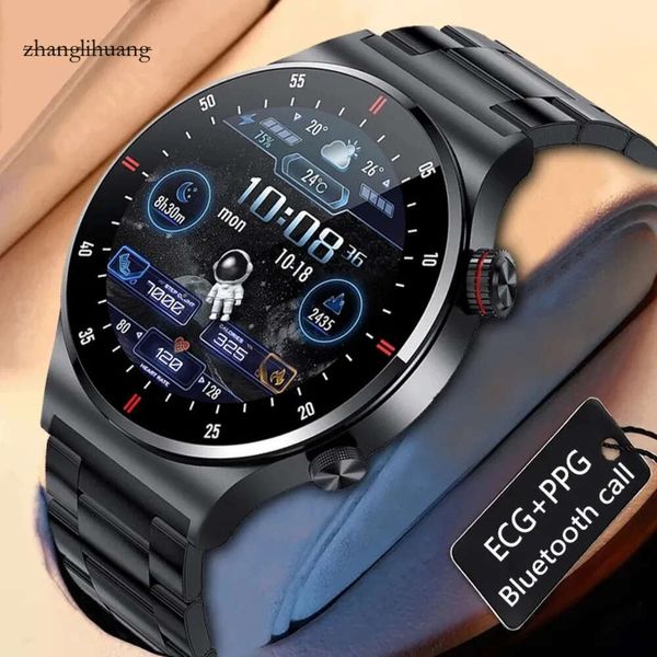 Tasa 2022 Heart Smart Watches Presión deportiva GPS impermeable Smartwatch Smart Smart -Hd Pulsera Ecg Monitoreo de oxígeno de sangre Men Bluetooth Wnstand Watch