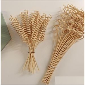 Rotan 50Pcs M Golvend Riet Voor Slaapkamer Toilet Luchtverfrisser Home Decor Vluchtige Stok Diffuser Vervanging Sticks Drop Levering Tuin F Dhaon