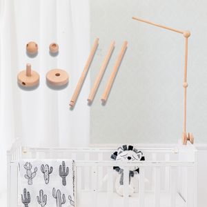 Hochets Mobiles 7 Pcs Assemblage Hochets Support Ensemble Berceau Mobile Lit Cloche Support Protection né Bébé Jouets En Bois Lit Cloche Accessoires 230612