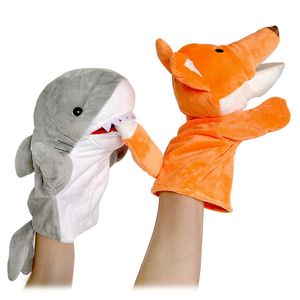 Rammeltjes Mobiles Animal Hand Puppet Plushed Doll Educational Baby Toys Bear Shark Simulator Soft Stuffed Toys Anime Doll Game For Girl 230517