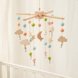 Ratels Mobiles Aankomst Babywieg speelgoedmuziek educatief speelgoed Roterend bed Bur Wind Up Kinderen Room Hangende decoraties 230411