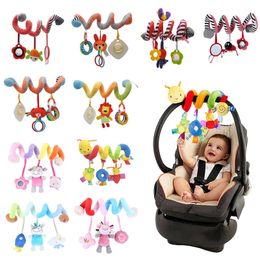 Sonajeros móviles ASWJ bebé espiral suave cuna cama cochecito juguete para nacidos asiento de coche toalla educativa Bebe juguetes 012 meses 231026