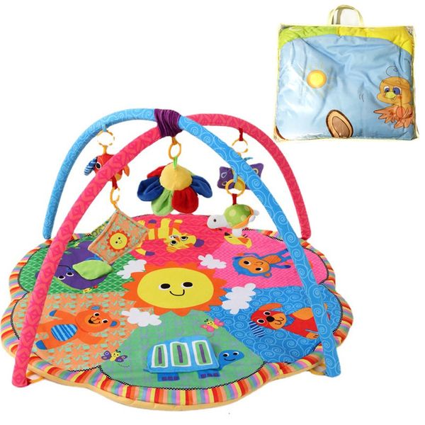 Hochets mobiles bébé tapis rampant jouet musical couverture de jeu né cadre de fitness couverture de jeu activité gym garçons et filles cadeau pour 0-12 mois 230919