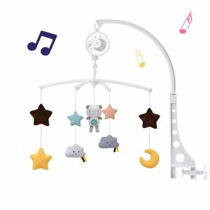 Ratels Mobiles Baby Crib Music Educatief speelgoed Bed Bell Carrousel voor COTS baby 012 maanden geboren geschenken 230518